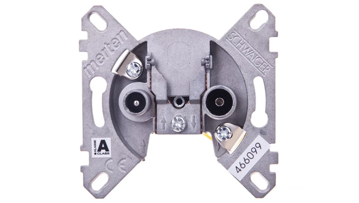 Merten Gniazdo antenowe podwójne R/TV+SAT końcowe MTN466099