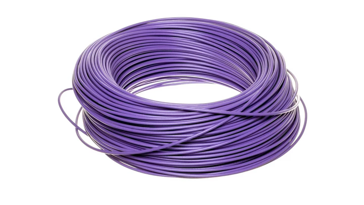 Przewód instalacyjny H05V-K (LgY) 1 fioletowy /100m/
