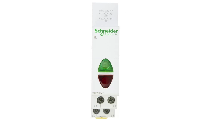 Lampka modułowa czerwona/zielona 110-230V AC iIL A9E18325