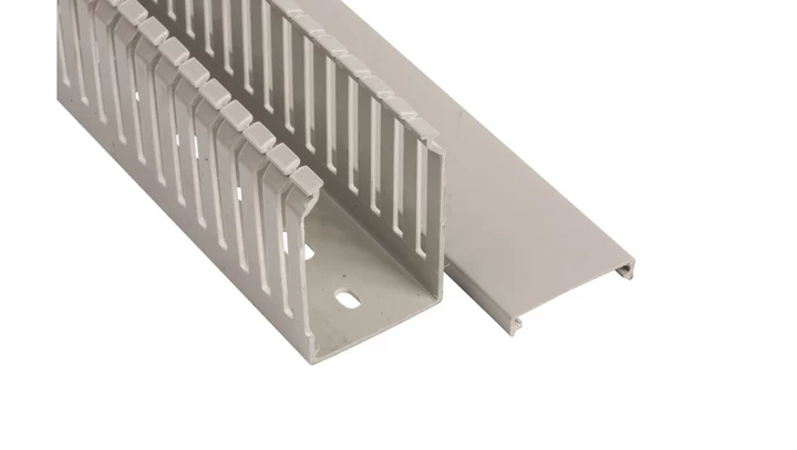 Korytko grzebieniowe samogasnące 4/6/4 40x60 szare z pokrywą PV UV /2m/ (opak. 56m)