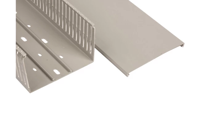 Korytko grzebieniowe samogasnące 120x80 szare z pokrywą UV ECS12080 /2m/ (opak. 16m)