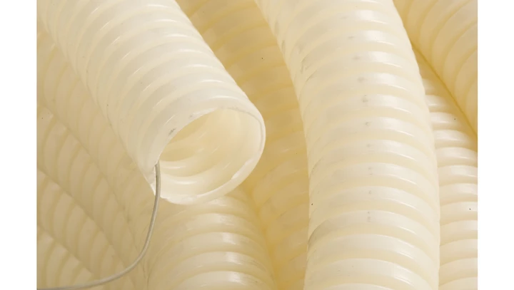 Rura karbowana z pilotem 25mm kolor naturalny 750N FK15/25F DX16325R /75m/