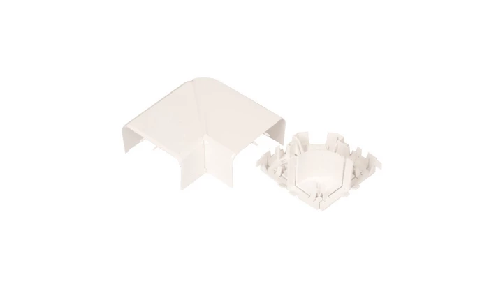 Naroże kanału płaskie regulowane DLP 50x105 białe 010785