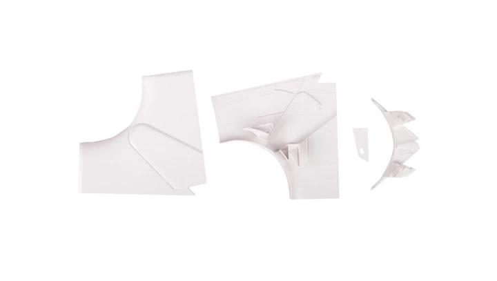 Naroże kanału wewnętrzne regulowane DLP 50x105 /1x przegroda/ 010606