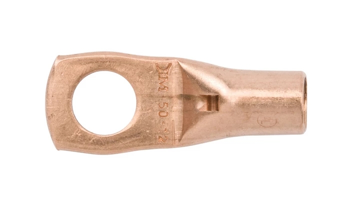 Końcówka oczkowa rurowa 50/M12 miedź niecynowana KN50F12