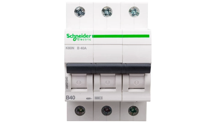 Wyłącznik nadprądowy 3P B 40A 6kA AC K60N A9K01340