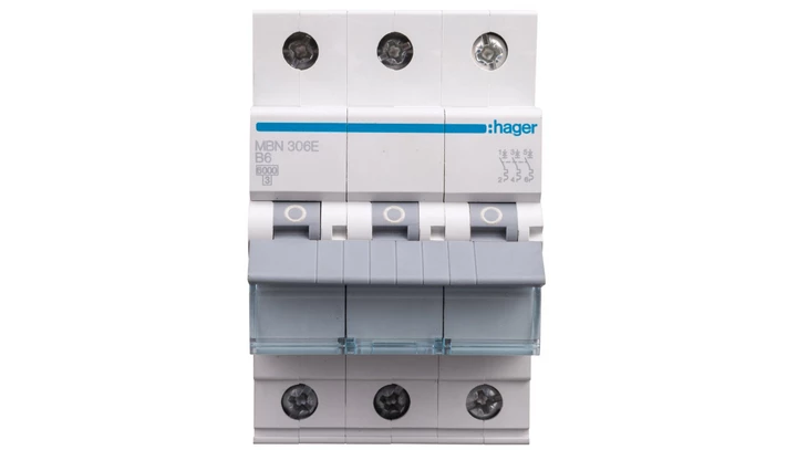 Wyłącznik nadprądowy 3P B 6A 6kA AC MBN306E