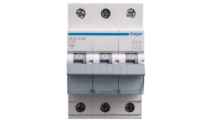 Wyłącznik nadprądowy 3P C 10A 6kA AC MCN310E