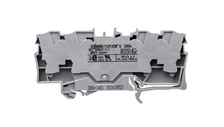 Złączka szynowa 2-przewodowa 16mm2 szara 2016-1201 TOPJOBS