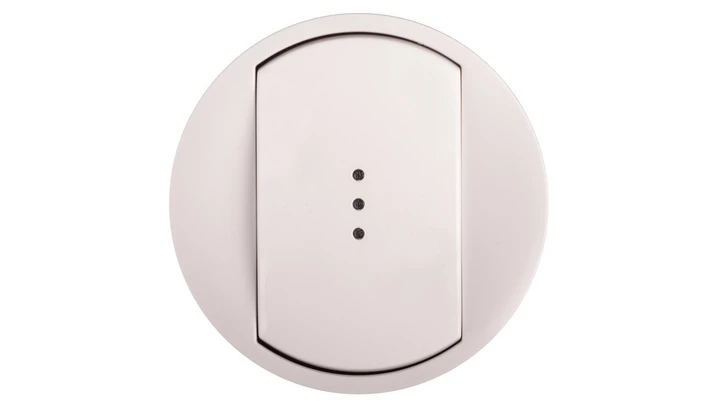 CELIANE Klawisz pojedynczy do łącznika podświetlany biały 068003