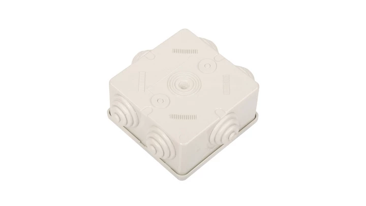 Puszka natynkowa 80x80x40mm tworzywo IP44 szara OL20003