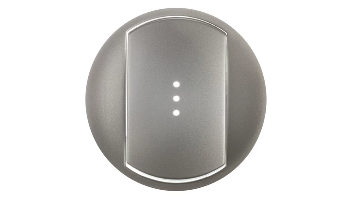 CELIANE Klawisz pojedynczy do łącznika tytanIP44 z podświetleniem 068303