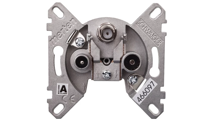 Merten Gniazdo antenowe potrójne R/TV/SAT końcowe MTN466097