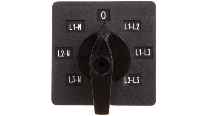 Przełącznik woltomierza 3xL-L i 3xL-N do wbudowania ŁK15-4.883P01