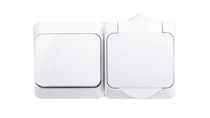 Cedar Plus Zestaw łącznik + gniazdo pojedyncze z uziemieniem WDE000580