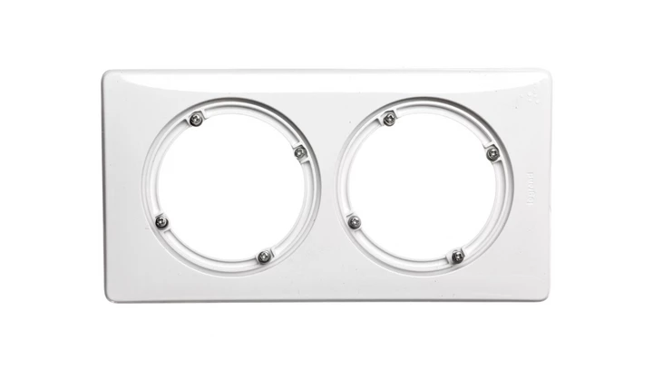 CELIANE Ramka biały podwójna IP44 069072