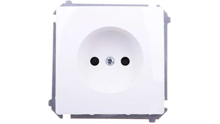 Simon Basic Gniazdo pojedyncze b/u 16A IP20 białe BMG1z.01/11