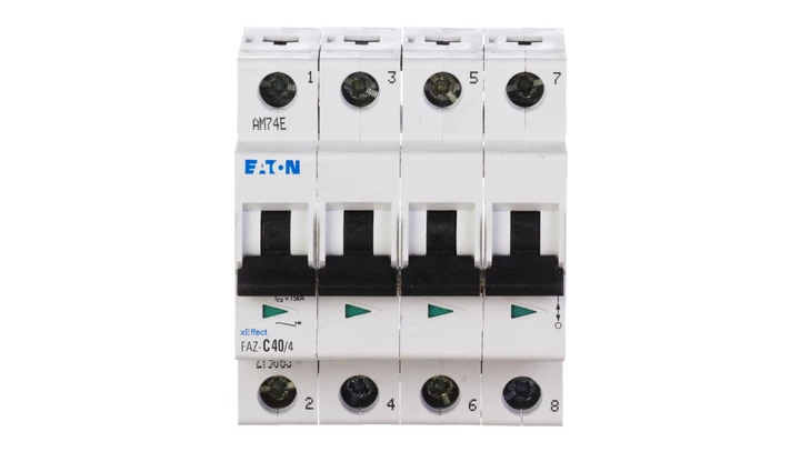 Wyłącznik nadprądowy 4P C 40A 15kA AC FAZ C40/4 279065