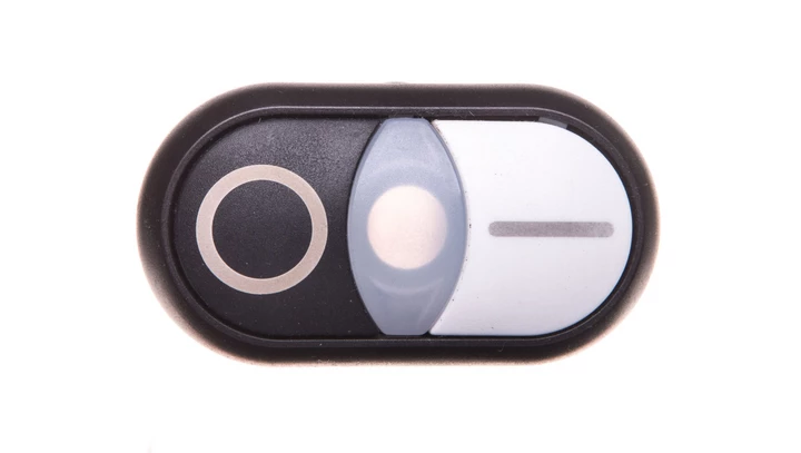 Napęd przycisku podwójny /I/O/ z podświetleniem z samopowrotem M22S-DDL-WS-X1/X0 216707