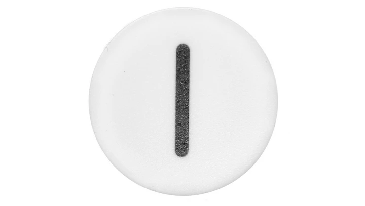 Wkładka przycisku 22mm płaska biała z symbolem START IM22-XD-W-X1 218167