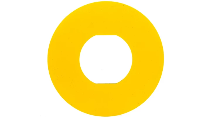 Tabliczka opisowa żółta okrągła fi60 bez opisu ZBY9101