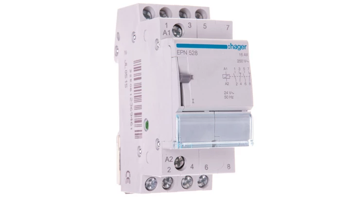 Przekaźnik impulsowy 16A 24V AC 12V DC 2Z 2R EPN528