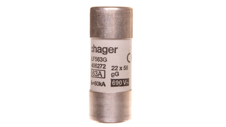 Bezpiecznik cylindryczny BiWtz 22x58 gG 63A LF563G