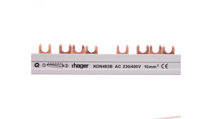 Szyna łączeniowa 4P 63A 10mm2 widełkowa (56mod.) KDN463B