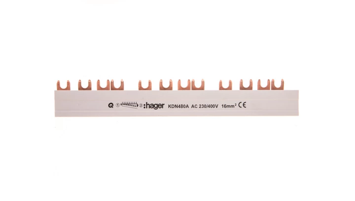 Szyna łączeniowa 4P 80A 16mm2 widełkowa (12mod.) KDN480A