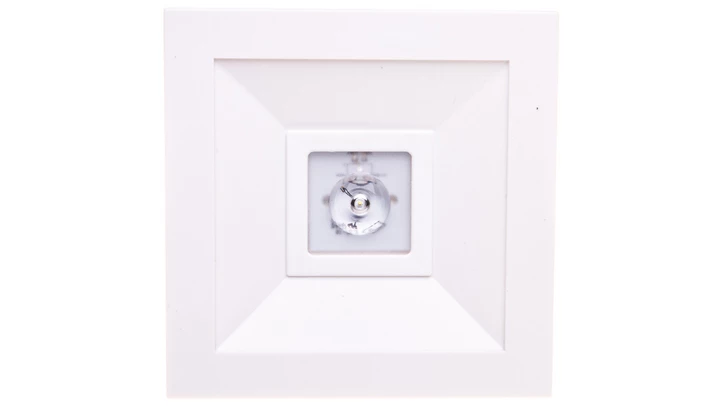 Oprawa awaryjna LED 1W 3h LOVATO N ECO LED 1W (opt. otwarta) jednozadaniowa biała LVNO/1W/E/3/SE/X/WH