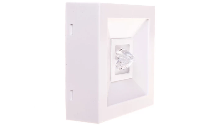 Oprawa awaryjna LED 3W 1h LOVATO N ECO LED 3W (opt. koryt.) jednozadaniowa biała LVNC/3W/E/1/SE/X/WH