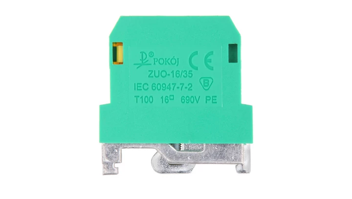 Złączka gwintowa ochronna PE 1-16mm2 zielono-żółta ZUO-16/35 A11-5E3Z