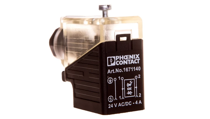 Wtyk zaworowy 3P typ BI z dławicą Pg9 SACC-V-3CON-PG9/BI-1L-S 1671140