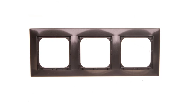 IMPRESJA Ramka potrójna antracyt R-3Y/50
