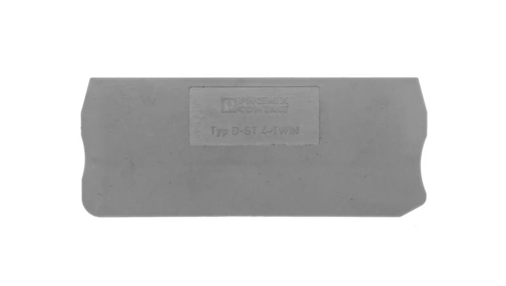 Pokrywa zamykająca 2,2x71x29mm szara D-ST 4-TWIN 3030491 /50szt./