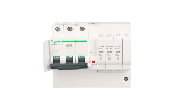 Ogranicznik przepięć Typ T2 3P 20kA 350V IT/TN-C iPRDr A9L16296