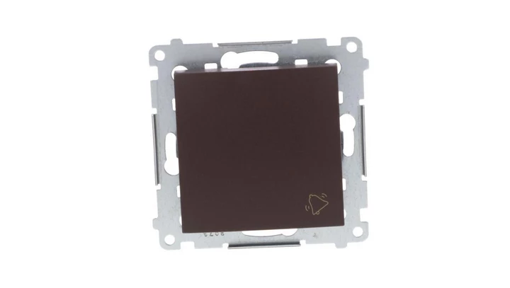 Simon 54 Przycisk /dzwonek/, szybkozłącza, brąz mat DD1.01/46