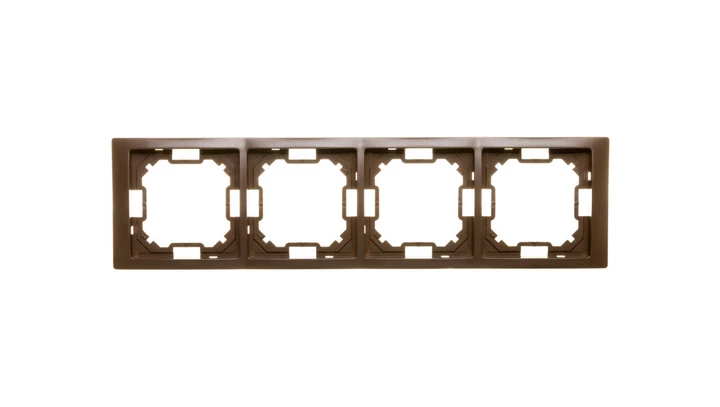 Simon Basic Neos Ramka poczwórna czekoladowy BMRC4/47