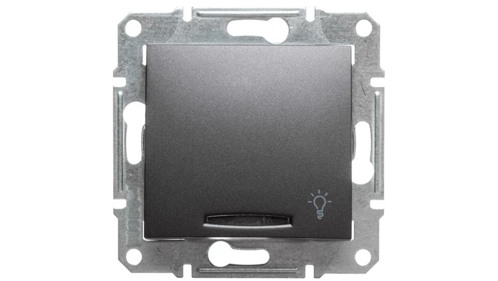 SEDNA Przycisk światło” z podświetleniem grafitowy SDN1800170