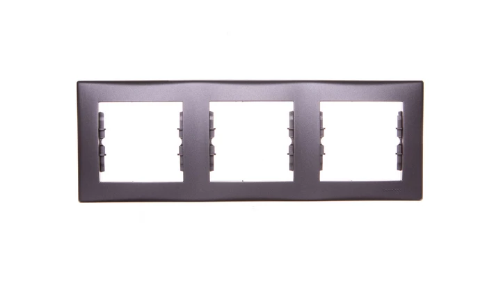 SEDNA Ramka potrójna pozioma grafitowa SDN5800570