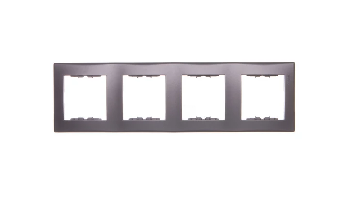 SEDNA Ramka poczwórna pionowa grafitowa SDN5802070