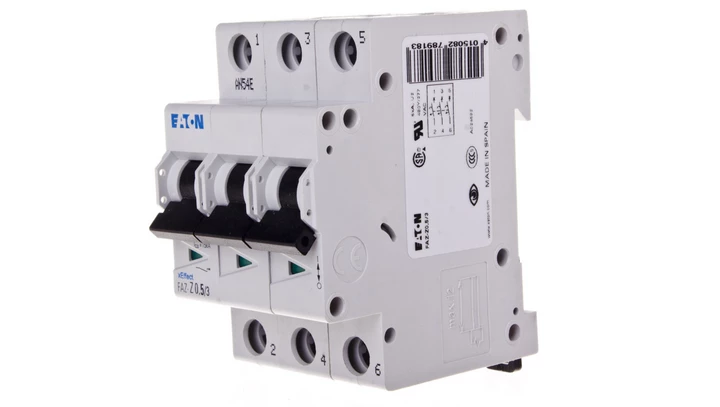 Wyłącznik nadprądowy 3P Z 0,5A 10kA AC FAZ Z0,5/3 278918