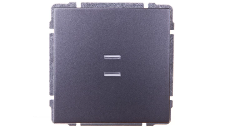 KOS66 Łącznik pojedynczy podświetlany grafit 626011