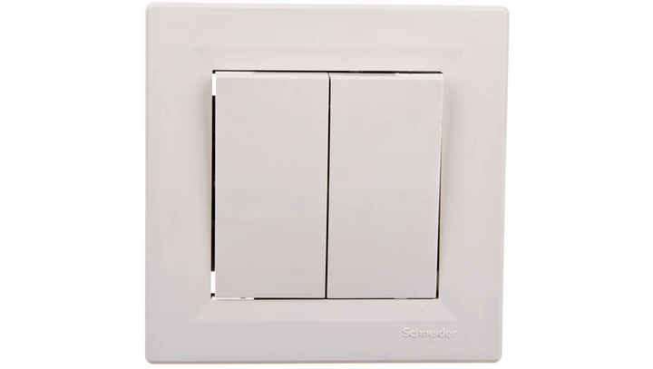 Łącznik Asfora podwójny schodowy kremowy z ramką EPH0600123