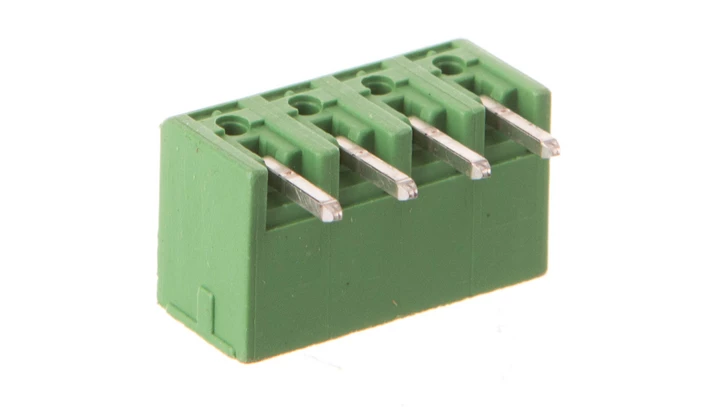 Gniazdo pinowe do płytek drukowanych 4P 160V 8A raster 3,8mm zielone MC 1,5/ 4-G-3,81 1803293 /250szt./