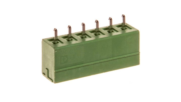 Gniazdo wtykowe 6P 160V 8A zielone MCV 1,5/ 6-G-3,81 1803468 /100szt./