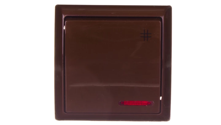 BIS Łącznik krzyżowy z podświetleniem brązowy ŁN-4BS/24