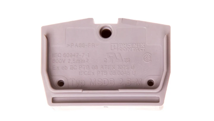 Złączka przelotowa 2,5mm2 szara MSDB 2,5-M 3244258 /50szt./