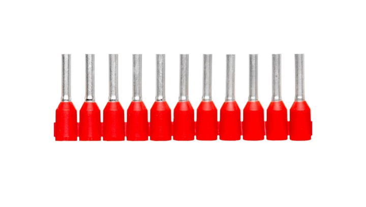 Końcówka tulejkowa 1mm2 czerwona izolowana AI 1,0-8 RD-S 1212523 /1000szt./