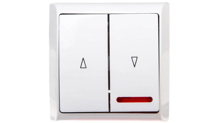 BIS Łącznik żaluzjowy z podświetleniem biały ŁN-7BS/00